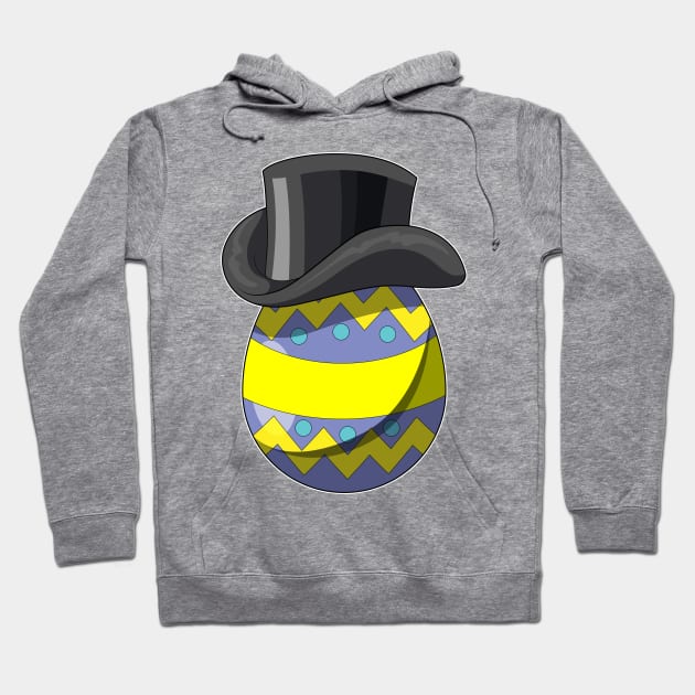 Easter egg Easter Gentleman Cylinder Hoodie by Markus Schnabel